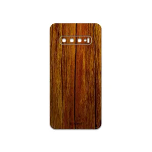 MAHOOT Orange-Wood Cover Sticker for Samsung Galaxy S10