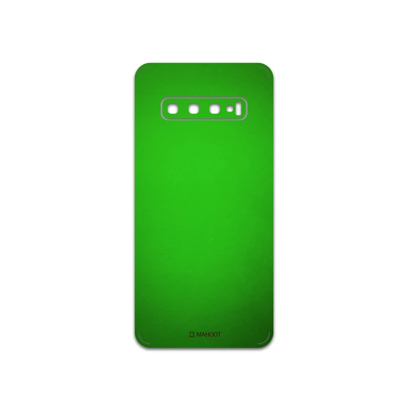 برچسب پوششی ماهوت مدل Metallic-Green مناسب برای گوشی موبایل سامسونگ Galaxy S10