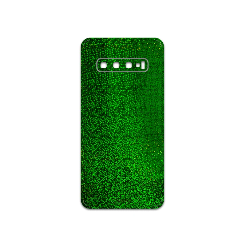 برچسب پوششی ماهوت مدل Green-Holographic مناسب برای گوشی موبایل سامسونگ Galaxy S10