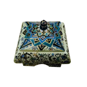 جعبه جواهرات استخوانی طرح تذهيب کد B 220