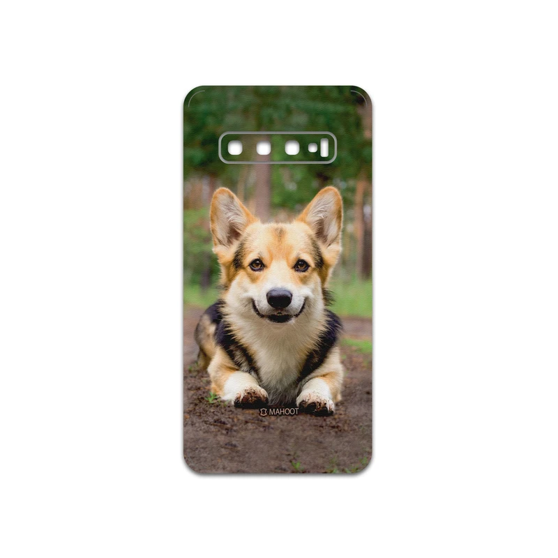 برچسب پوششی ماهوت مدل Dog-2 مناسب برای گوشی موبایل سامسونگ Galaxy S10