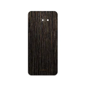 MAHOOT Dark-Gold-Stripes-Wood Cover Sticker for Samsung Galaxy J4 Plus