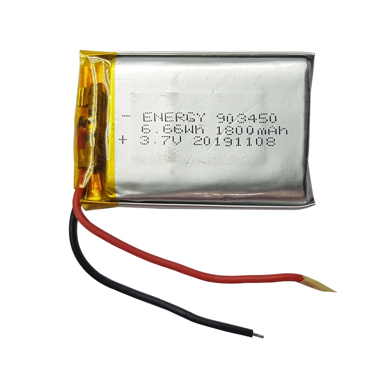 باتری لیتیومی کد 903450 ظرفیت 1800 میلی آمپر ساعت