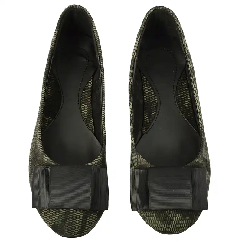 کفش زنانه کد 159011731 روفرشی رنگ زیتونی