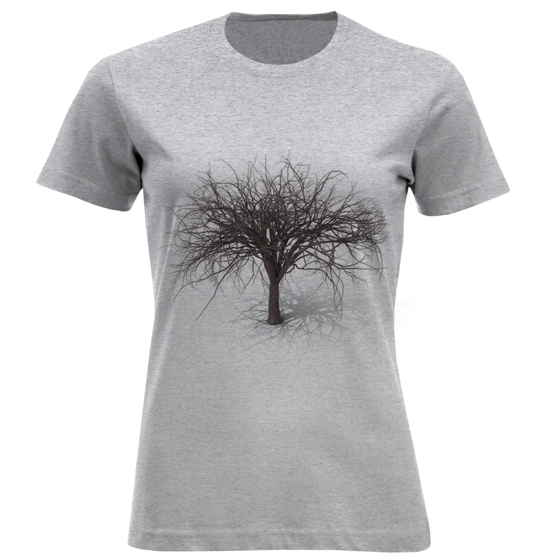 تیشرت آستین کوتاه زنانه طرح درخت کد F223