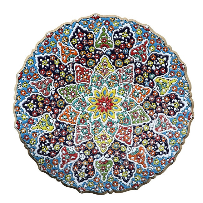 شیرینی خوری میناکاری سفالی مدل M30M4t