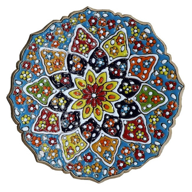 میوه خوری میناکاری سفالی مدل M10M1t