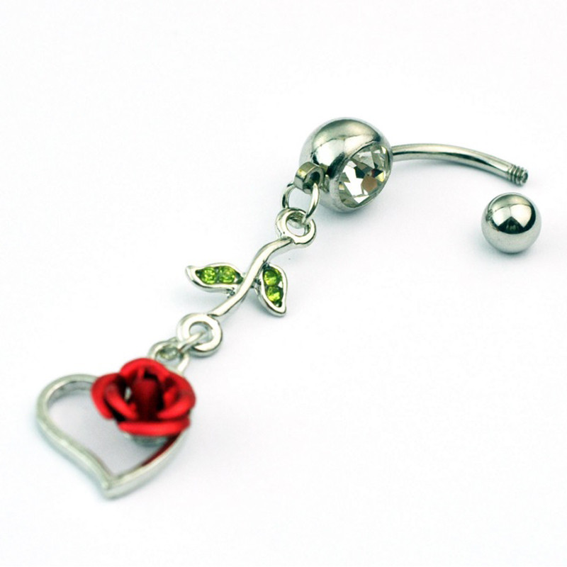 پیرسینگ بدن گالری شمرون مدل گل رز کد 040S0