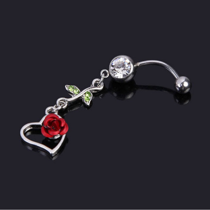 پیرسینگ بدن گالری شمرون مدل گل رز کد 040S0