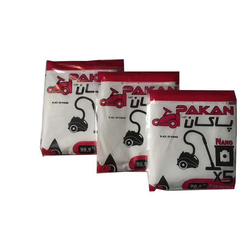 کیسه جاروبرقی پاکان مدل 08 بسته 15 عددی مناسب برای LG 3700