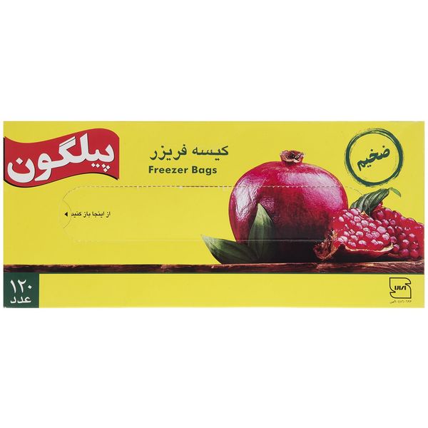 کیسه فریزر پیلگون کد 510319 بسته 120 عددی کیسه فریزر پیلگون کد 510319 بسته 120 عددی