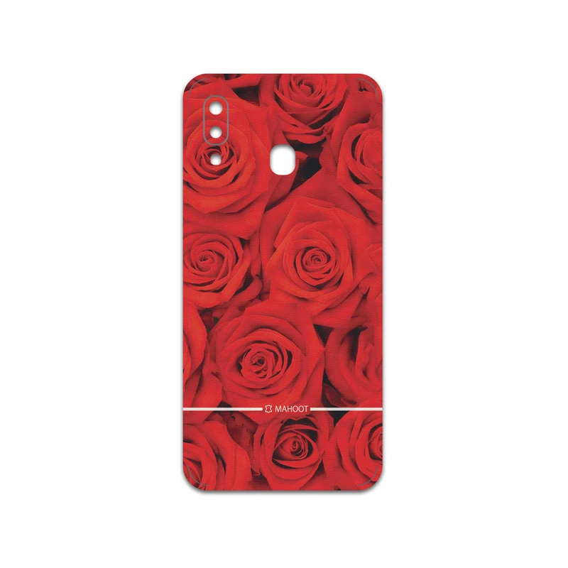 برچسب پوششی ماهوت مدل Red-Flower مناسب برای گوشی موبایل سامسونگ Galaxy A30