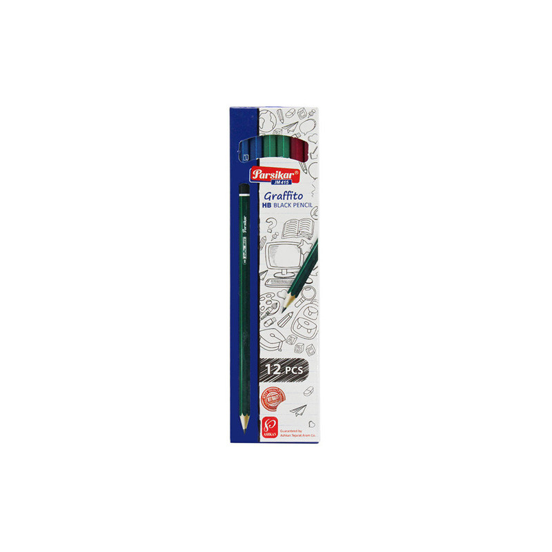 مداد پارسیکار مدل JM 415 بسته ۱۲ عددی