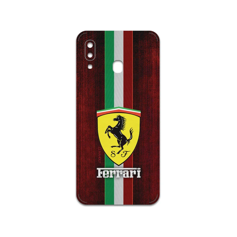 برچسب پوششی ماهوت مدل Ferrari مناسب برای گوشی موبایل سامسونگ Galaxy A30