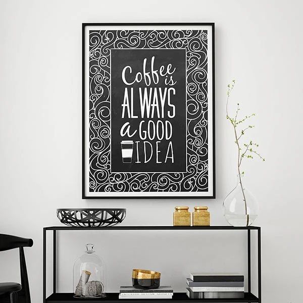 تابلو سالی وود طرح قهوه یک ایده بی نظیر کد T200108