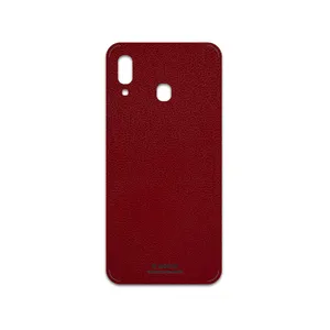 MAHOOT Red-Leather Cover Sticker for Samsung Galaxy A30
