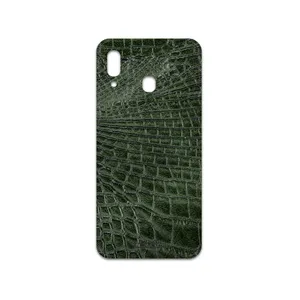 MAHOOT Green-Crocodile-Leather Cover Sticker for Samsung Galaxy A30