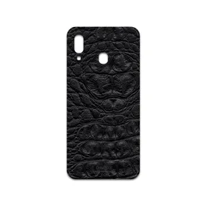MAHOOT Black-Crocodile-Leather Cover Sticker for Samsung Galaxy A30