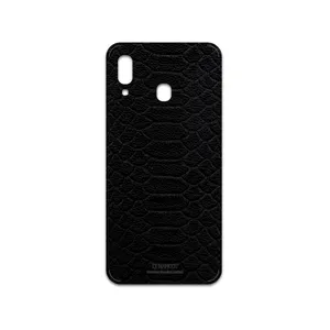 MAHOOT Black-Snake-Leather Cover Sticker for Samsung Galaxy A30