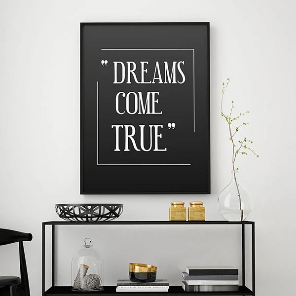 تابلو سالی وود طرح رویاها به حقیقت می پیوندند کد T200308