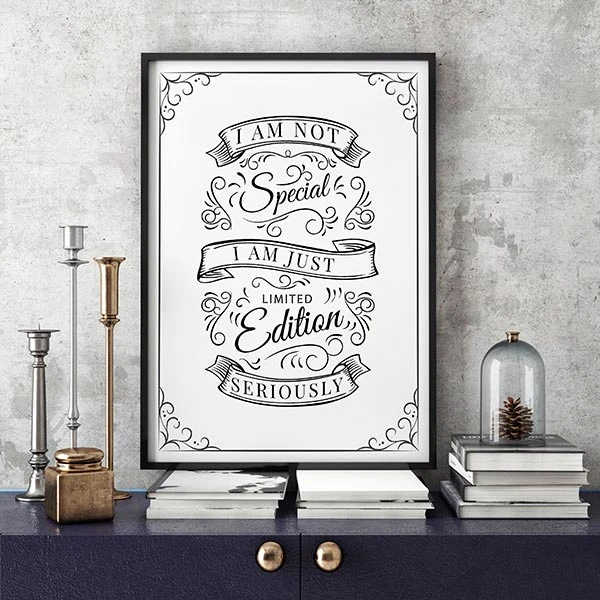 تابلو سالی وود طرح من فراتر از خاص هستم کد T200310