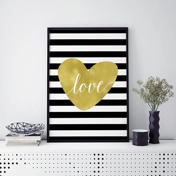 تابلو سالی وود طرح متن قلب عاشقانه کد T200324