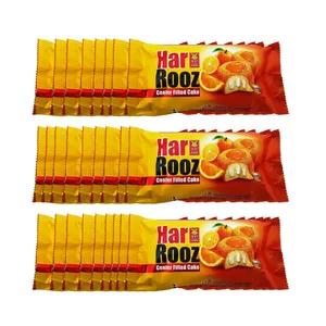 کیک کرم دار با رویه ژله ای با طعم پرتقال آناتا - 60 گرم بسته 36 عددی
