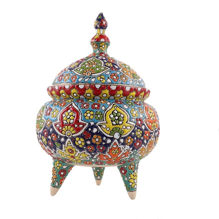 شکلات خوری میناکاری سفالی مدل sh3m1