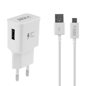 شارژر دیواری ایکس کین مدل XK-HC01 به همراه کابل تبدیل microUSB