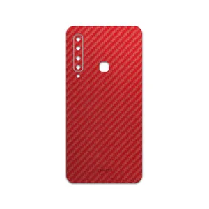 MAHOOT Red-Fiber Cover Sticker for Samsung Galaxy A9 2018