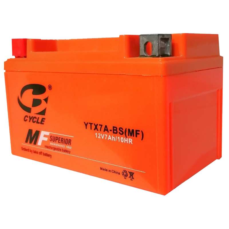 باتری موتور سیکلت سایکل مدل YTX7A-BS-MF