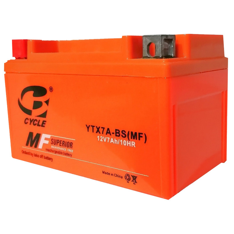 باتری موتور سیکلت سایکل مدل YTX7A-BS-MF