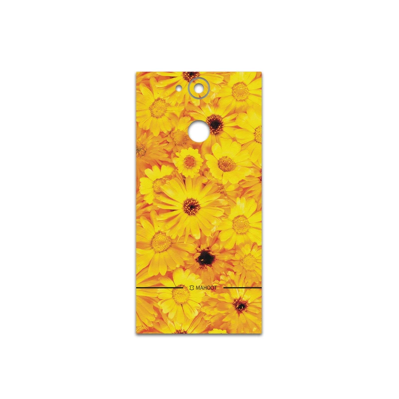 برچسب پوششی ماهوت مدل Yellow-Flower مناسب برای گوشی موبایل سونی Xperia XA2