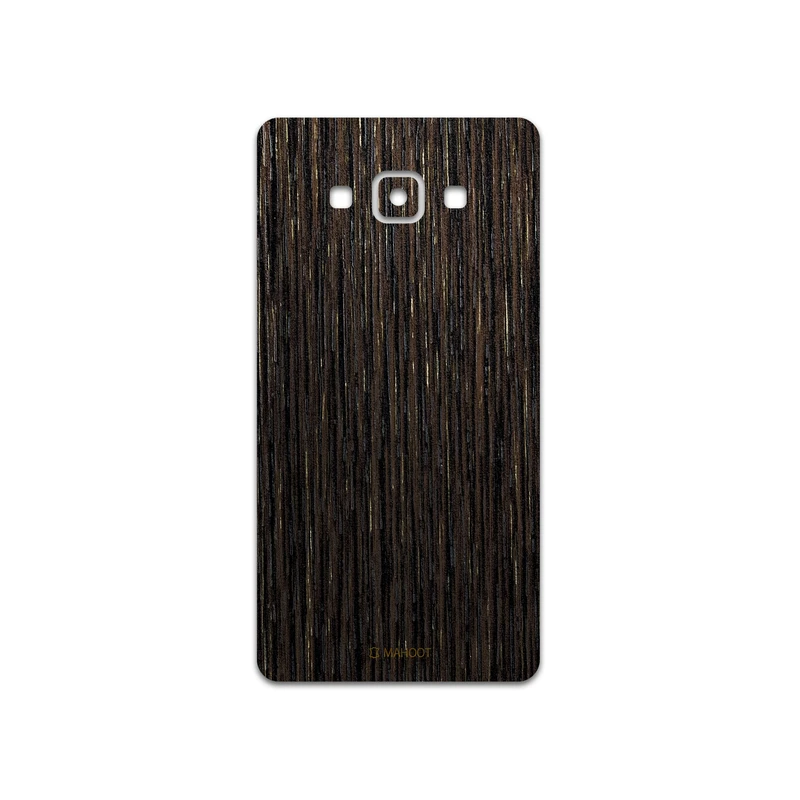 برچسب پوششی ماهوت مدل Dark-Gold-Stripes-Wood مناسب برای گوشی موبایل سامسونگ Galaxy A7 2015