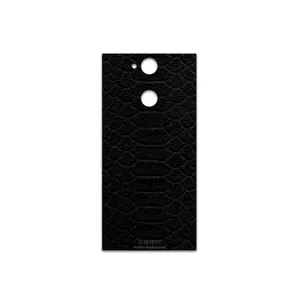 MAHOOT Black-Snake-Leather Cover Sticker for Sony Xperia XA2