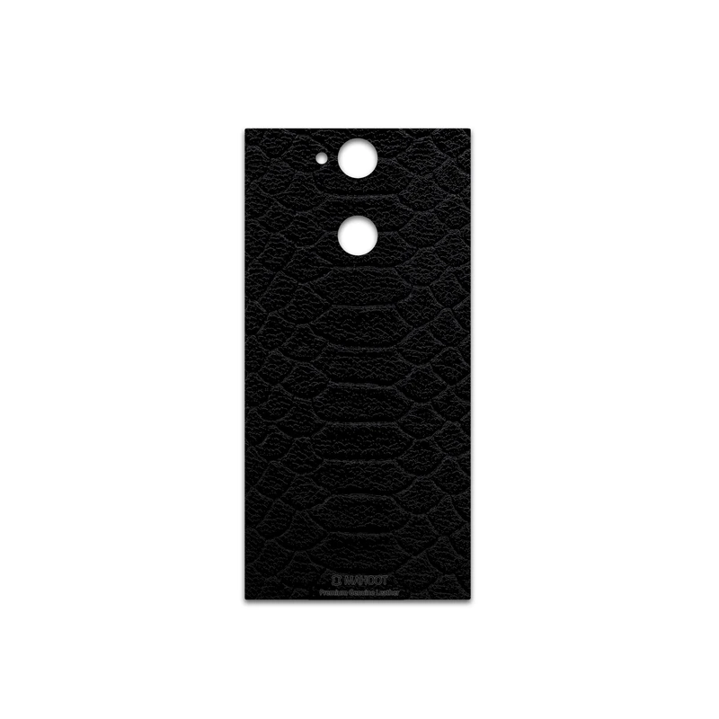 برچسب پوششی ماهوت مدل Black-Snake-Leather مناسب برای گوشی موبایل سونی Xperia XA2
