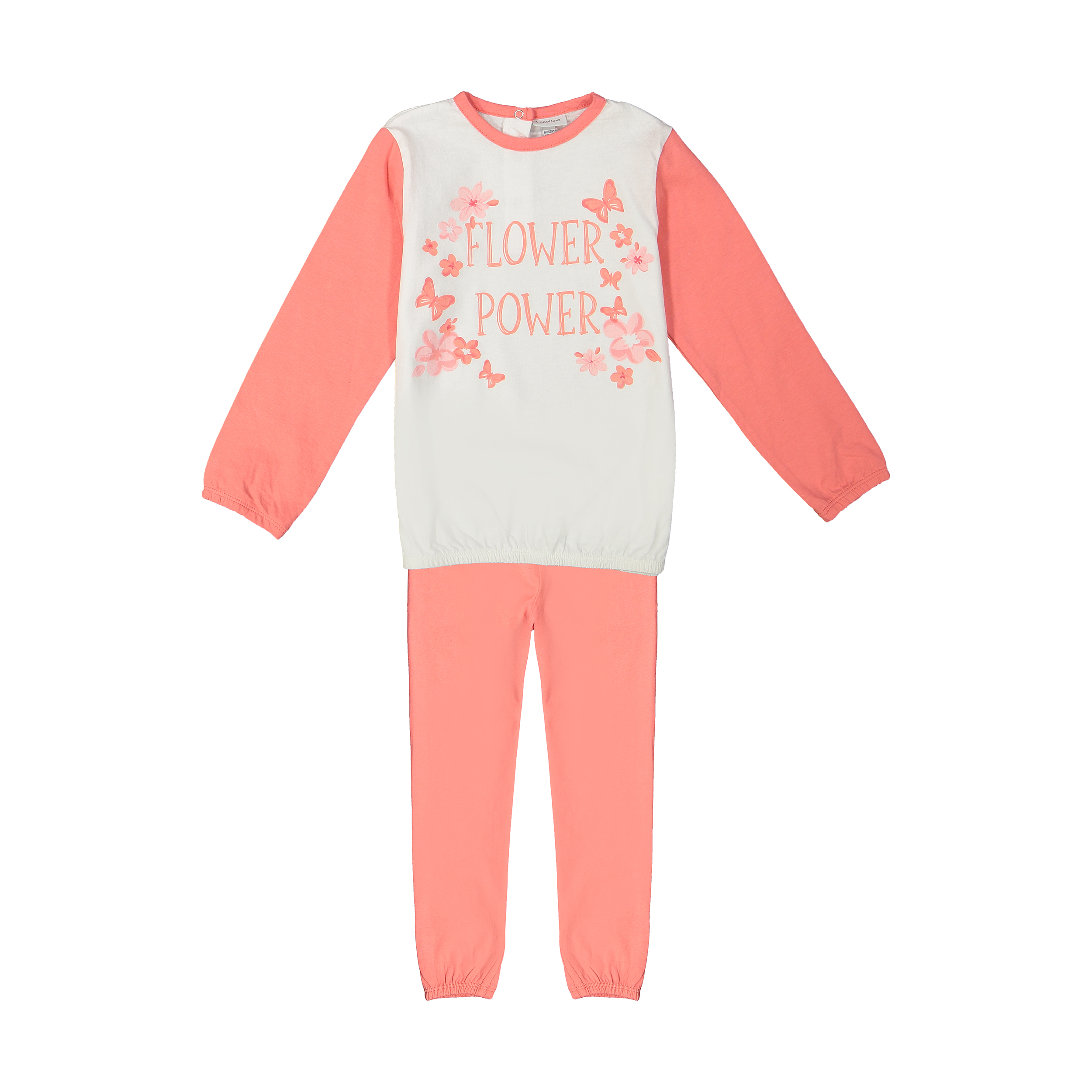 ست تی شرت و شلوار نوزادی دخترانه او وی اس مدل 000175929-PINK