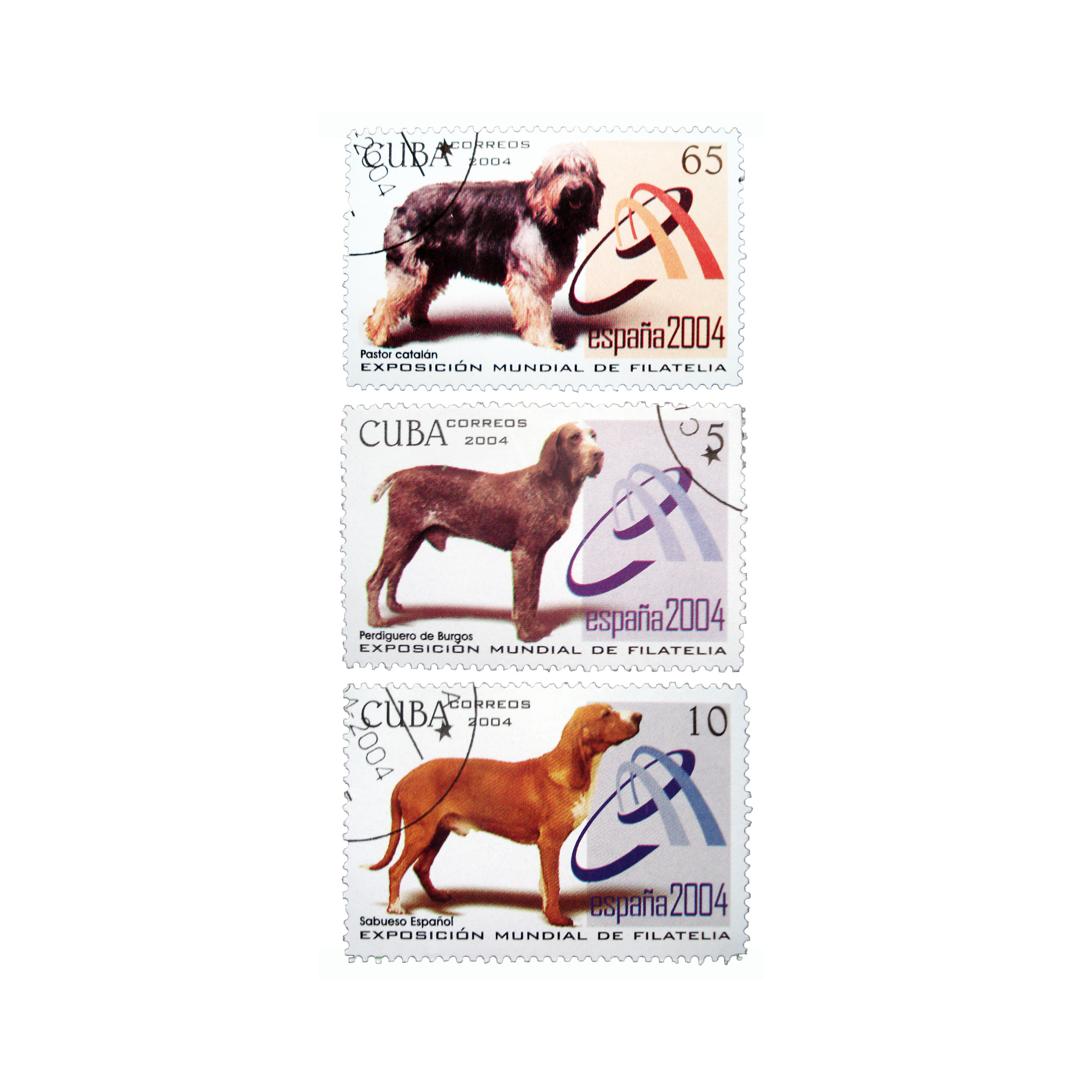 تمبر یادگاری طرح حیوانات مدل DOG کد D-105 مجموعه 3 عددی