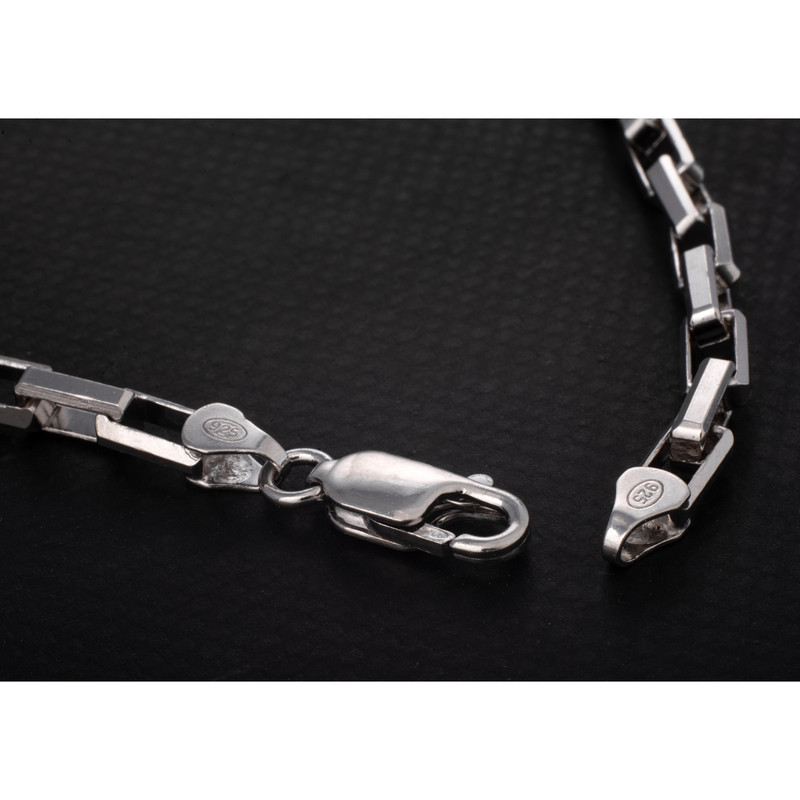 زنجیر نقره مردانه کد 2277