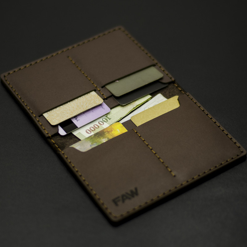 کیف مدارک چرمینه اسپرت طرح FAW کد 45024