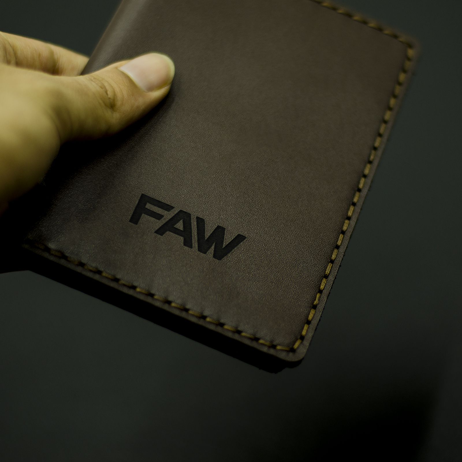 کیف مدارک چرمینه اسپرت طرح FAW کد 45024 -  - 8
