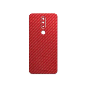MAHOOT Red-Fiber Cover Sticker for Nokia 5.1 Plus