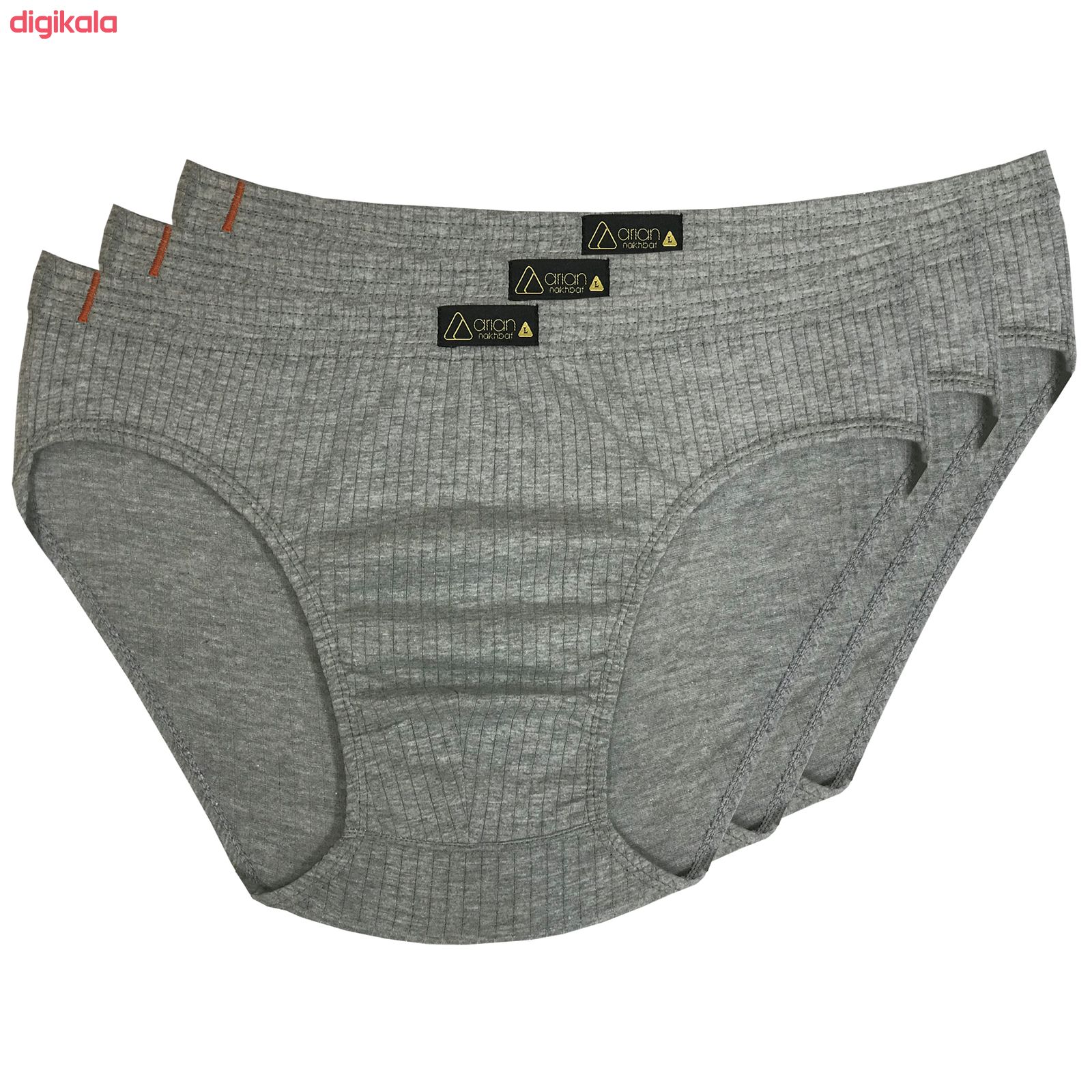 شورت مردانه آریان نخ باف کد 1314 بسته 3 عددی