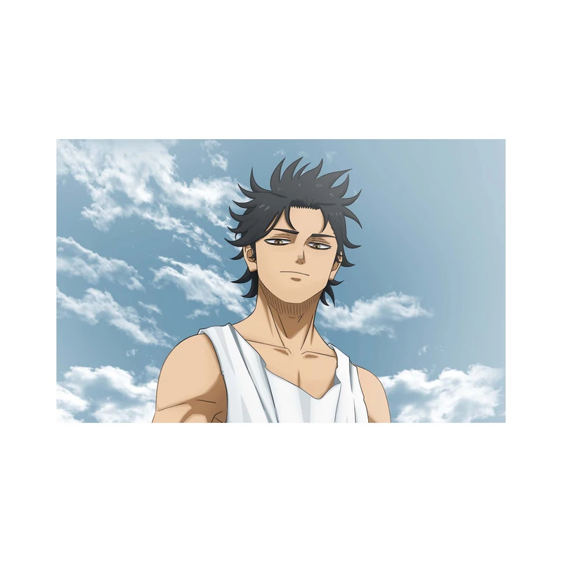 استیکر لپ تاپ و موبایل مدل انیمه طرح شبدر سیاه یامی سوکهیرو Black Clover Yami Sukehiro کد 3293