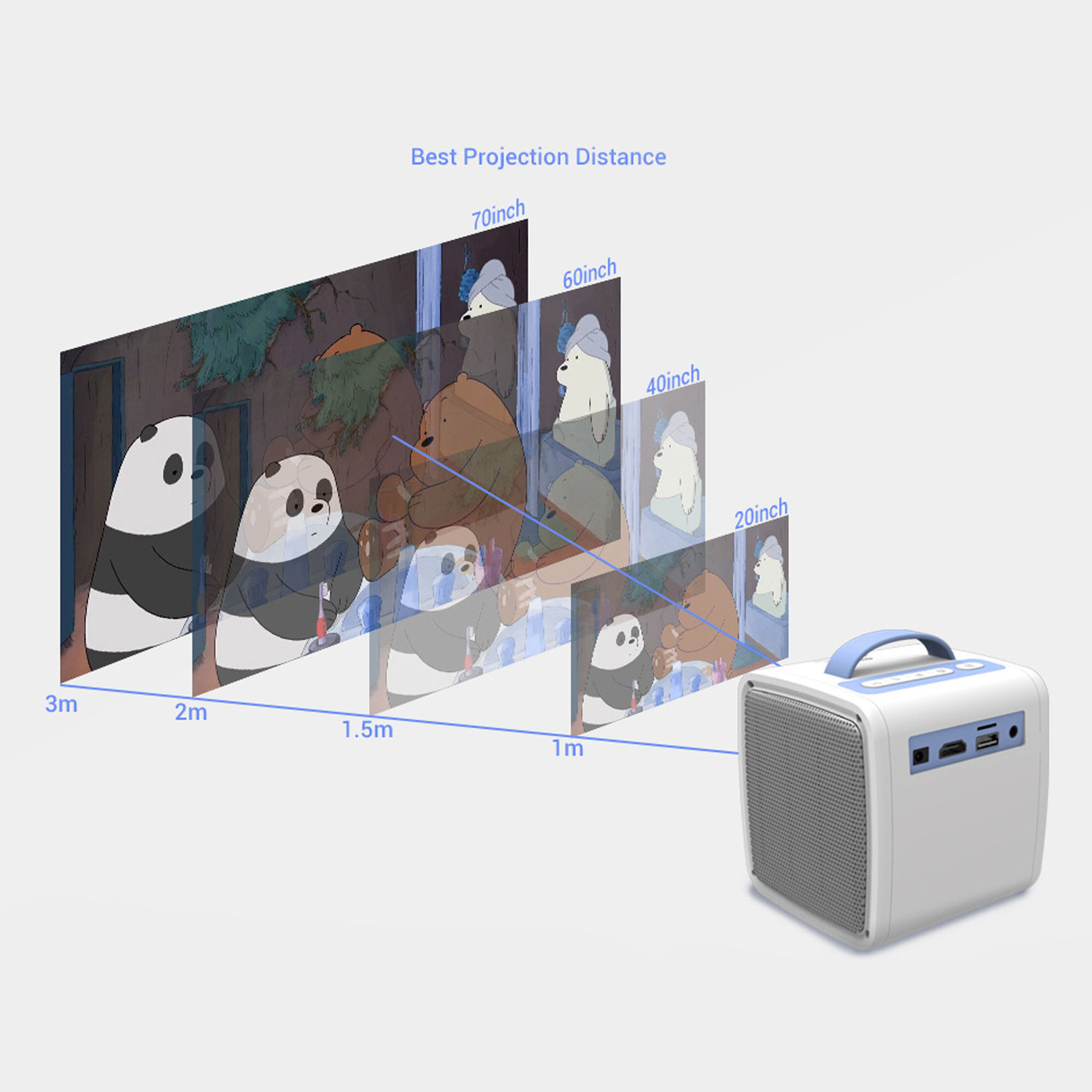 ویدئو پروژکتور قابل حمل مدل VD-1