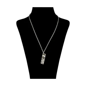 گردنبند مردانه گالری شمرون طرح کینگ کد 564S0 