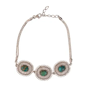 دستبند نقره زنانه مدل D4