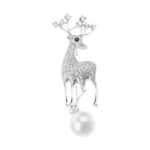 گل سینه زنانه گالری شمرون طرح گوزن کد 123S0