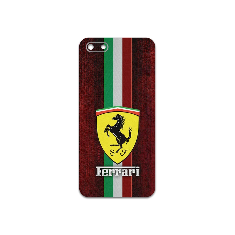 برچسب پوششی ماهوت مدل Ferrari مناسب برای گوشی موبایل هوآوی Y5 Prime 2018