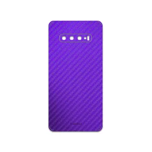 MAHOOT Purple-Fiber Cover Sticker for Samsung Galaxy S10 Plus